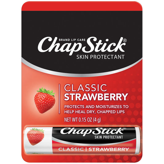 CHAPSTICK PF LIP BALM STRAWBERRY CARDED 0.15OZ