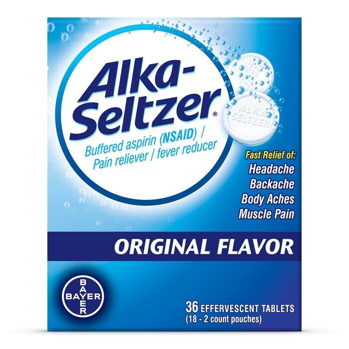 Alka-Seltzer Original Effervescent Tablets, 36 Count