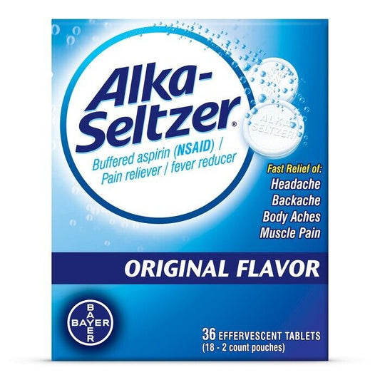 Alka-Seltzer Original Effervescent Tablets, 36 Count