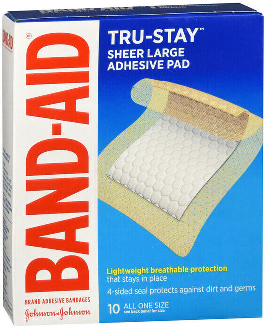 BAND-AID BANDAGES COMFORT-FLEX ADHESIVE PADS LARGE 10CT  X  2