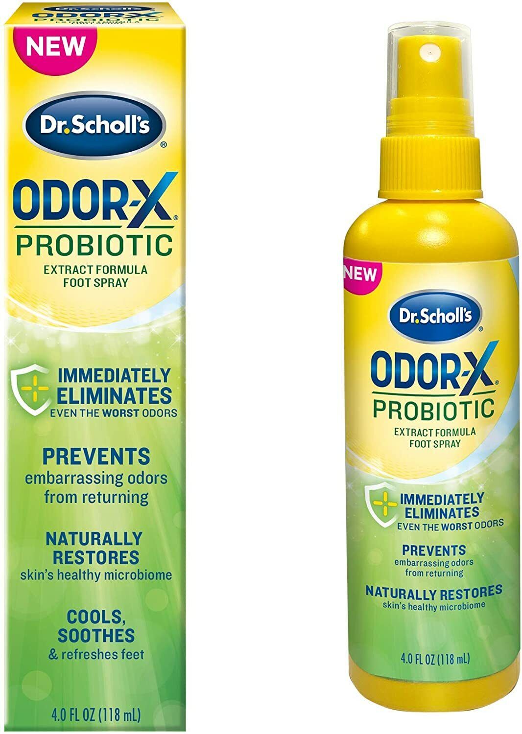 DR SCHOLLS ODOR-X PROBIOTIC FOOT SPRAY 4OZ