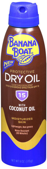 BANANA BOAT DRY OIL MIST SPF15 SPRAY 6OZ