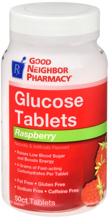 GNP Glucose Tablets RASPBERRY  50 count ( 5 pack )