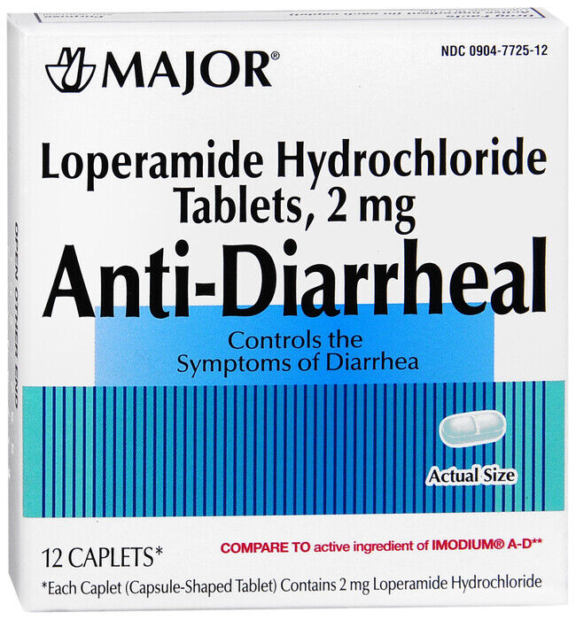 Major Anti-Diarrheal 2mg 24 Caplets (PACK OF 2)