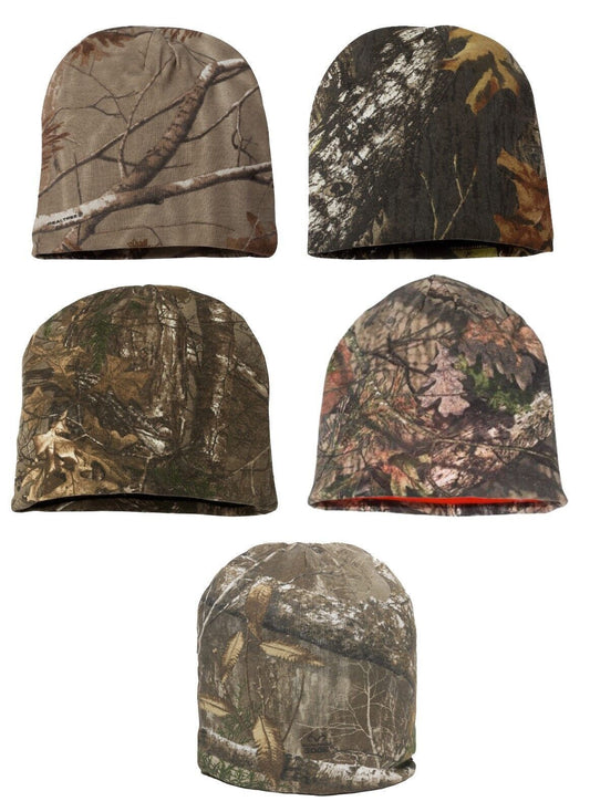 Outdoor Cap Realtree MOSSY OAK Break-Up Knit 8" BLAZE CAMOUFLAGE Beanie CMK405