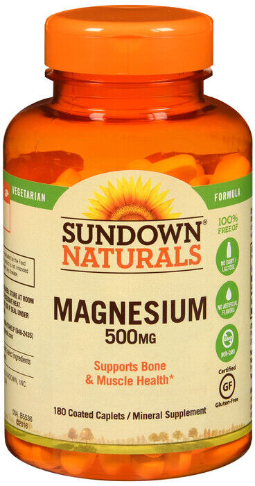 MAGNESIUM 500MG CAPLET 180CT SUNDOWN