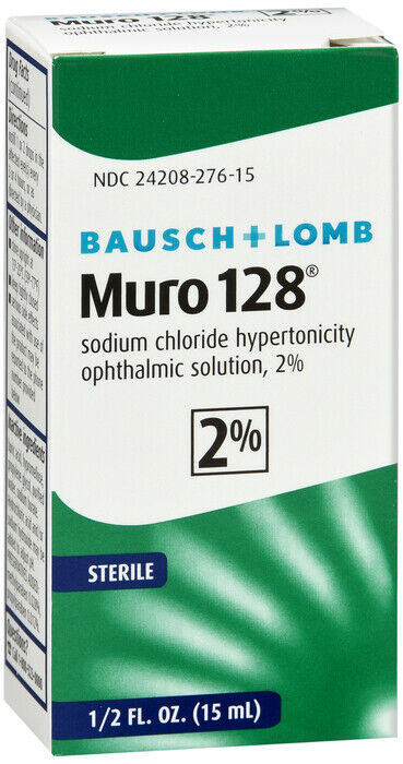 MURO-128 2% CORNEAL EDEMA DROP 15ML   sodium chloride OPHTHALMIC DROPS 2 %