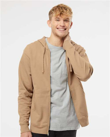 Independent Trading Co Midweight Hooded Full-Zip Sweatshirt SS4500Z