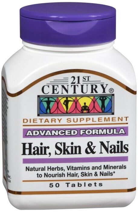 21st Century Hair, Skin and Nails Support Advanced Formula 50 Caplets