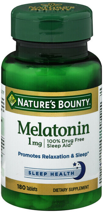 Nature's Bounty Melatonin 1 mg Tablets 180 Tablets