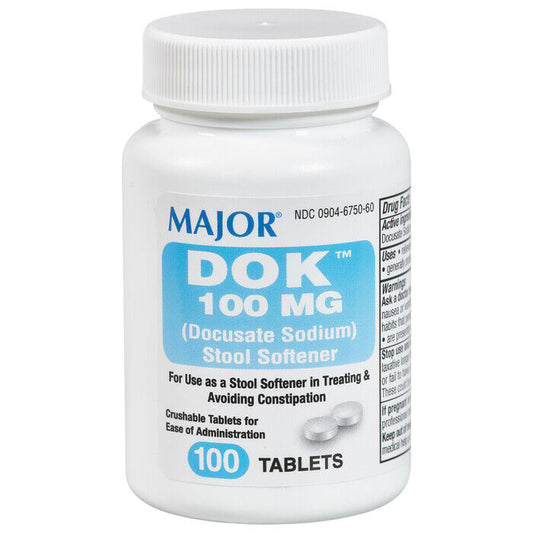 DOK 100 MG SGC 100ct UNBOXED   docusate sodium ORAL CAPSULE 100 MG