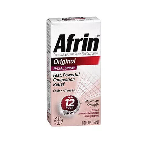 Afrin Original Nasal Spray 0.5 Oz  by Afrin