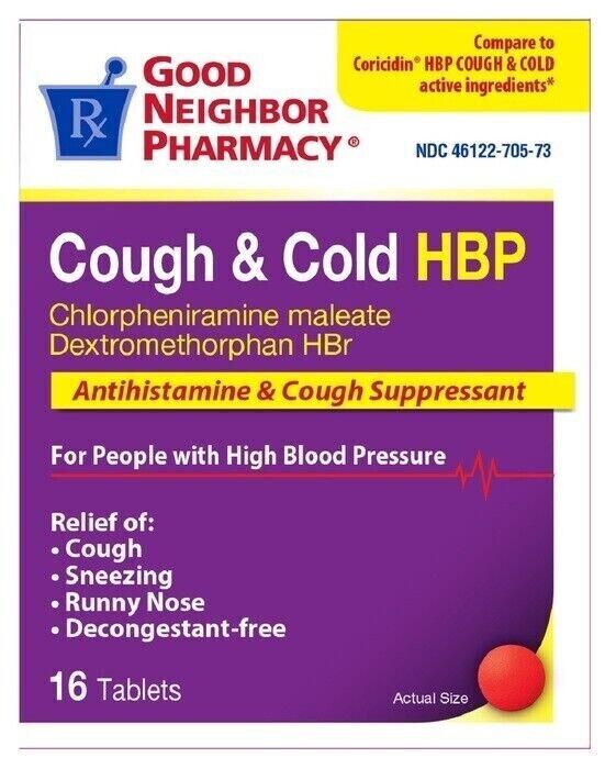 GNP COUGH + COLD HBP TAB 16CT