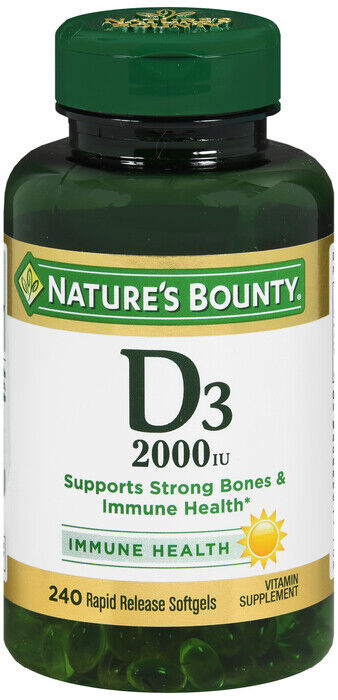 VIT D3 2000IU SOFTGEL 240CT NAT BOUNTY