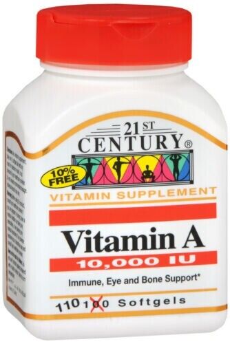 21st Century Vitamin A 10,000 IU 110 Soft gels