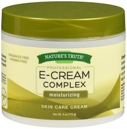 Natures Truth Vitamin E Cream Complex Moisturizing Skin Care Cream 4 oz NEW