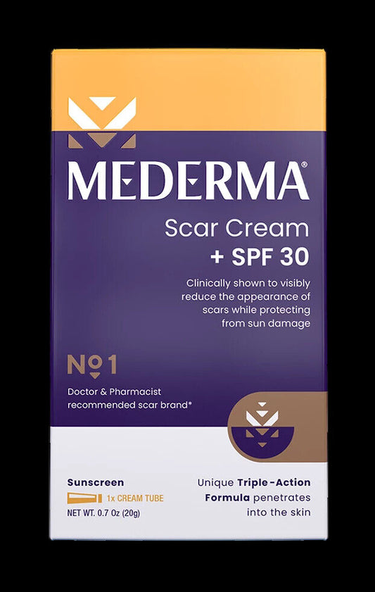 MEDERMA SCAR CREAM SPF 30   0.7 OZ