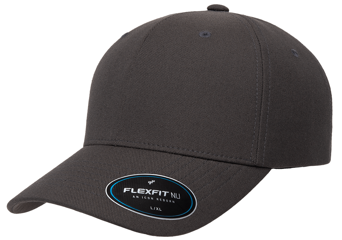 Flexfit Men NU Adjustable Cap Hat 6110NU Structured, six-panel, mid-profile