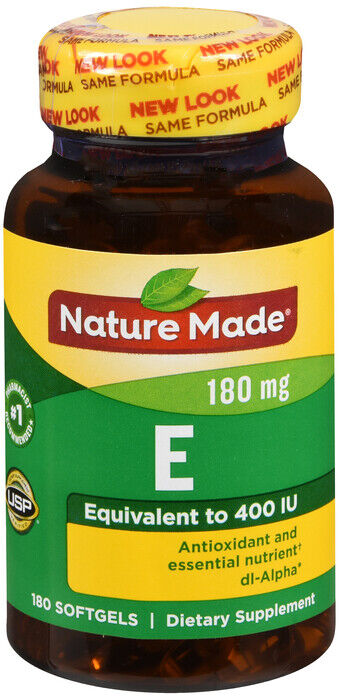 VIT E 400IU DL-ALPHA SGC 180CT NATURE MADE