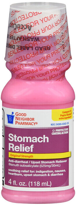 GNP STOMACH RELIEF ORIGINAL STRENGTH LIQ 4OZ