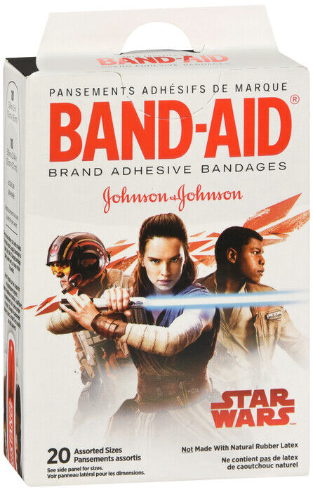 JJ Band-Aid Kid Starwars Assorted 20 count