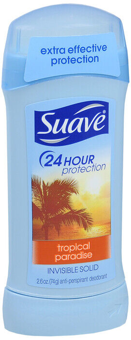 SUAVE ANTIPERSPIRANT INVISIBLE SOLID TROPICAL 2.6OZ