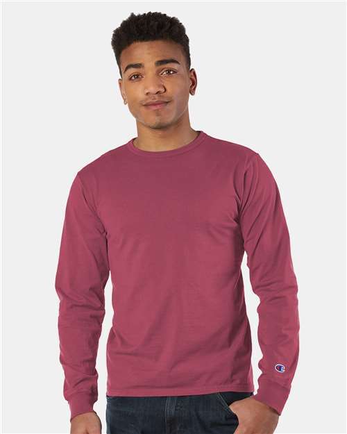 Champion Garment Dyed Long Sleeve T-Shirt CD200