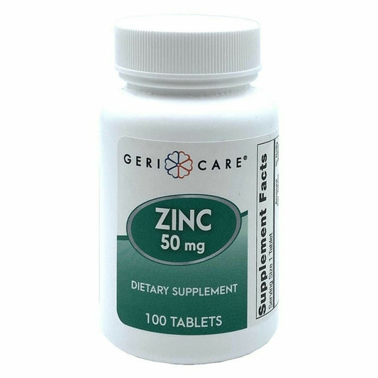 Geri Care Zinc Sulfate 50mg Tablet 100 Count