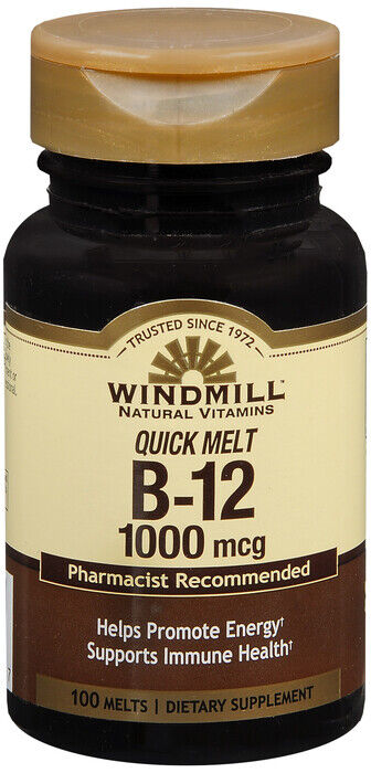 WINDMILL VITAMIN B12 1000MCG TABLET 100CT QUICK MELT