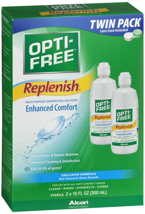 OPTI-FREE REPLENISH MULTIPURPOSE 2X10 OZ