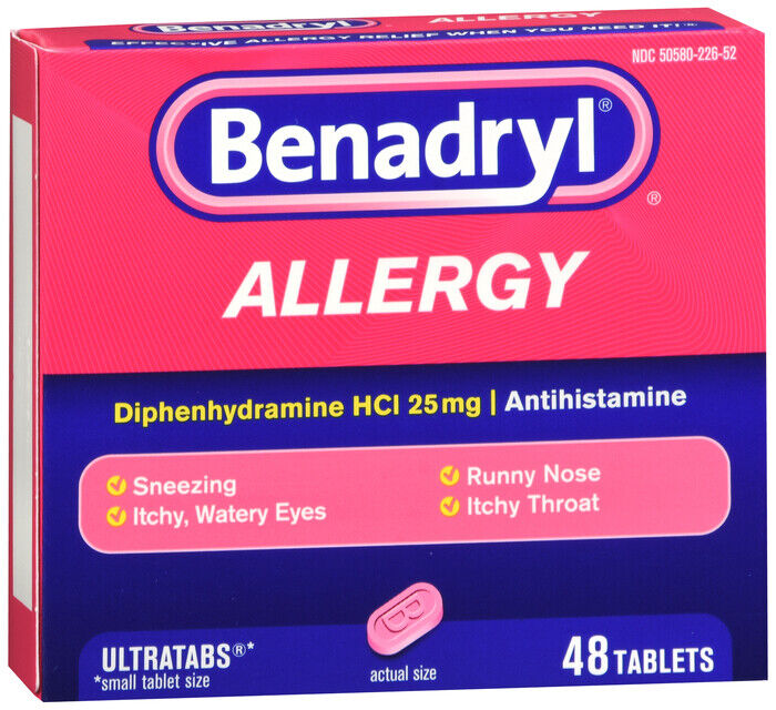 BENADRYL ULTRATAB 48CT 5 pack