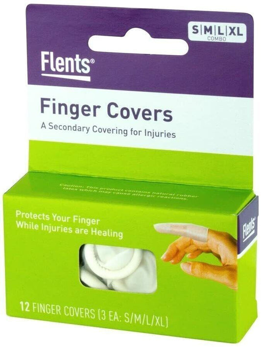 FINGER COT ASSORTED LATEX CARD 12CT API