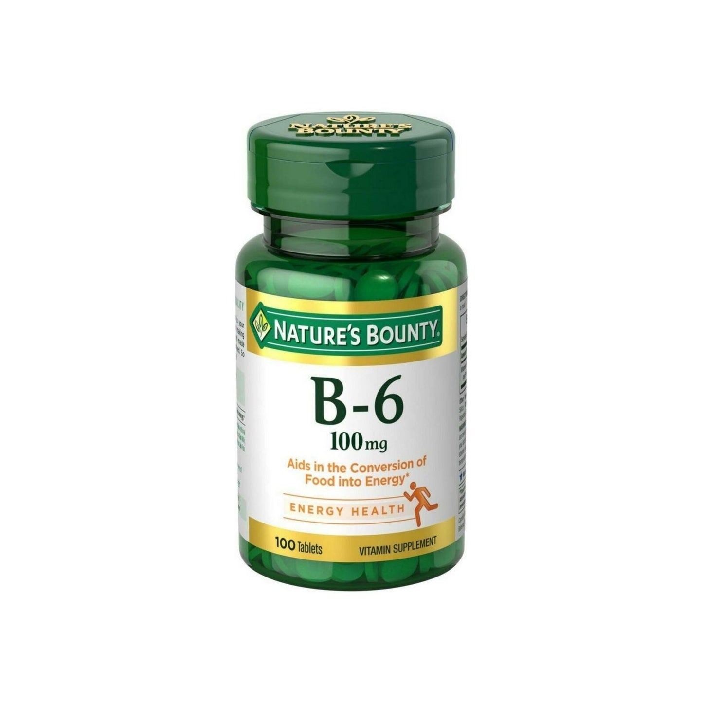 Nature's Bounty Vitamin B-6 100mg 100 Tablets