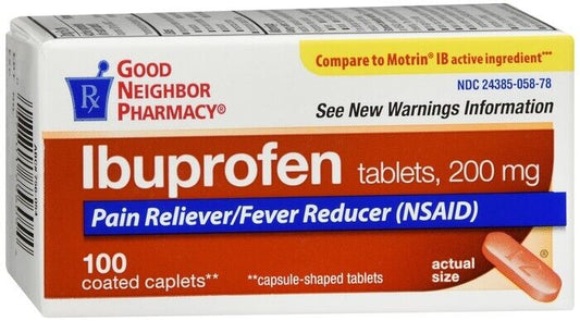 GNP Ibuprofen 200mg Caplets 100ct ibuprofen ORAL TABLET 200 MG