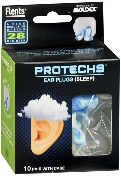 PROTECHS SLEEP EARPLUGS 10 CT