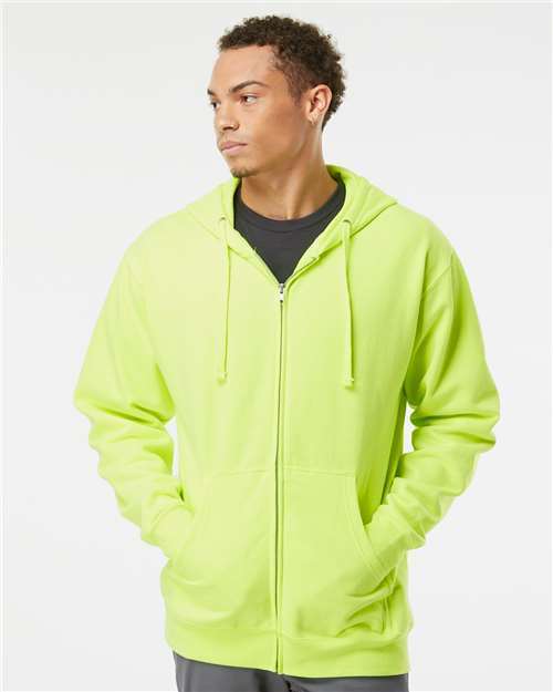 Independent Trading Co Midweight Hooded Full-Zip Sweatshirt SS4500Z