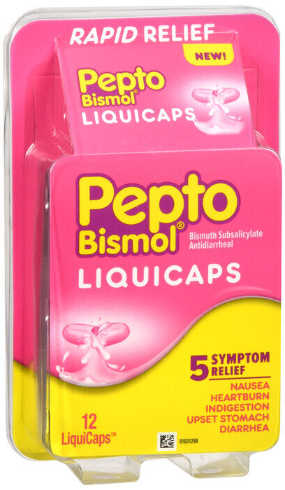 PEPTO BISMOL LIQUICAPS 12CT