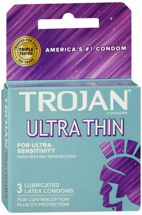 TROJAN ULTRA THIN CONDOM 3CT