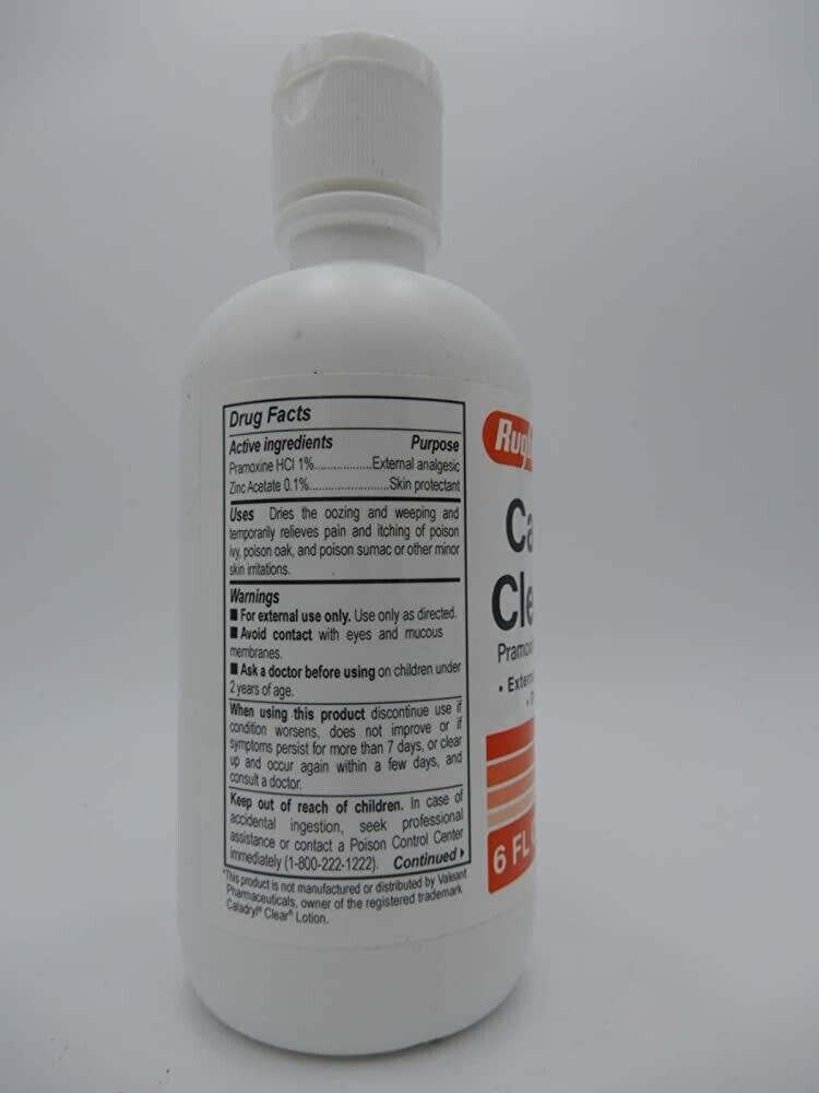 Rugby Caldyphen Clear Lotion Pramoxine HCl 1%, Zinc Acetate 0.1% - 6 fl oz