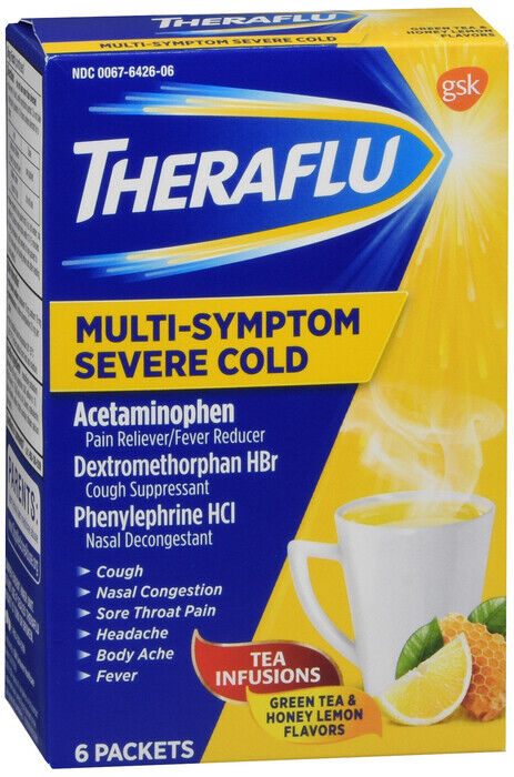 THERAFLU MAX POWDER SEVERE COLD LIPTON 6CT