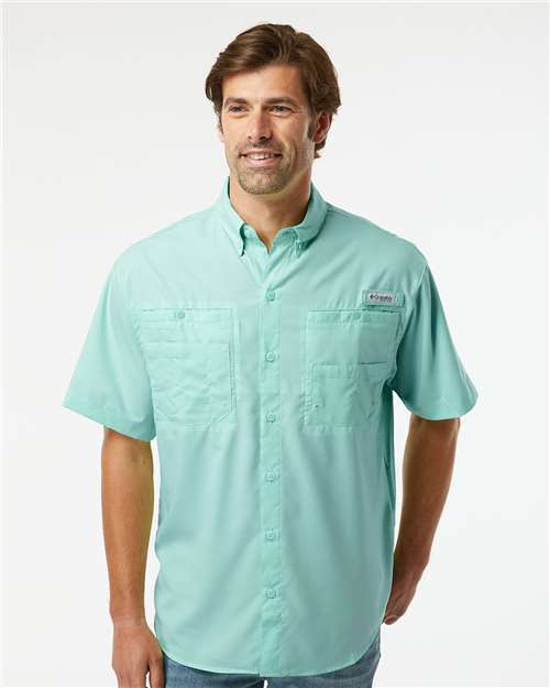 Columbia Short Sleeve Shirt, Ripstop Men’s PFG Tamiami II 128705