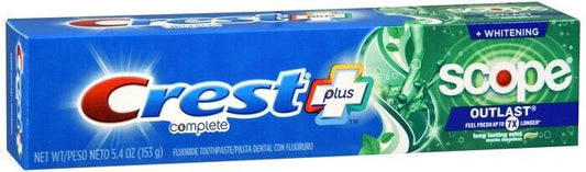 Crest + Scope Complete Whitening Toothpaste Minty Fresh 5.4 oz