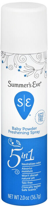 SUMMERS EVE DEODORANT SPRAY BABY POWDER 2OZ