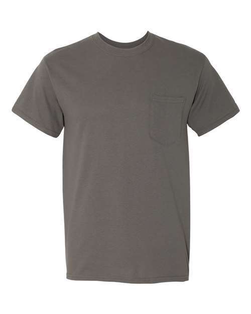 Gildan 5300 Mens Short Sleeve Heavy Cotton Crew Neck  T-Shirt With Pocket