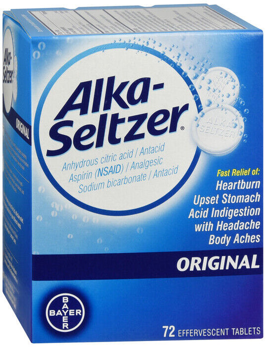 ALKA-SELTZER TABLET ORIGINAL 72CT