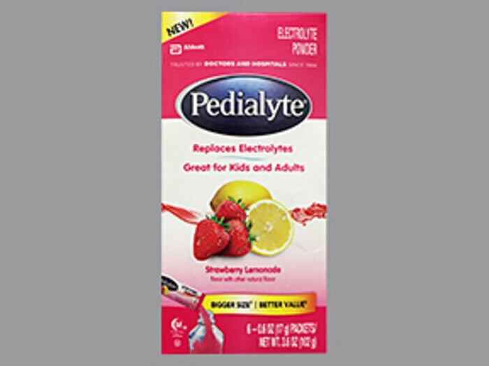 PEDIALYTE LARGE POWDER PACKS STRAWBERRY LEMON 6CT