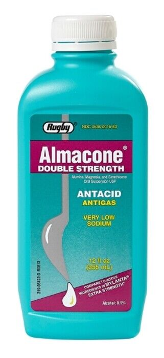 ALMACONE DOUBLE STRENGTH LIQUID 12OZ RUGBY  X 3 BOTTLES