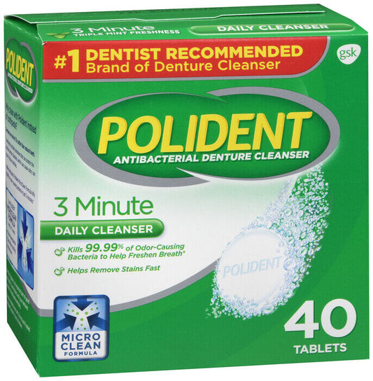 POLIDENT ORIGINAL TABLET 40CT