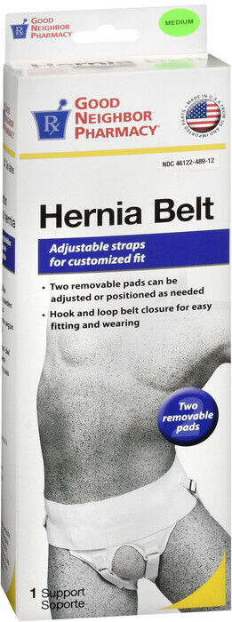 GNP HERNIA BELT WHITE MEDIUM