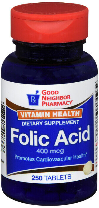 GNP FOLIC ACID 400 MCG TAB 250  COUNT